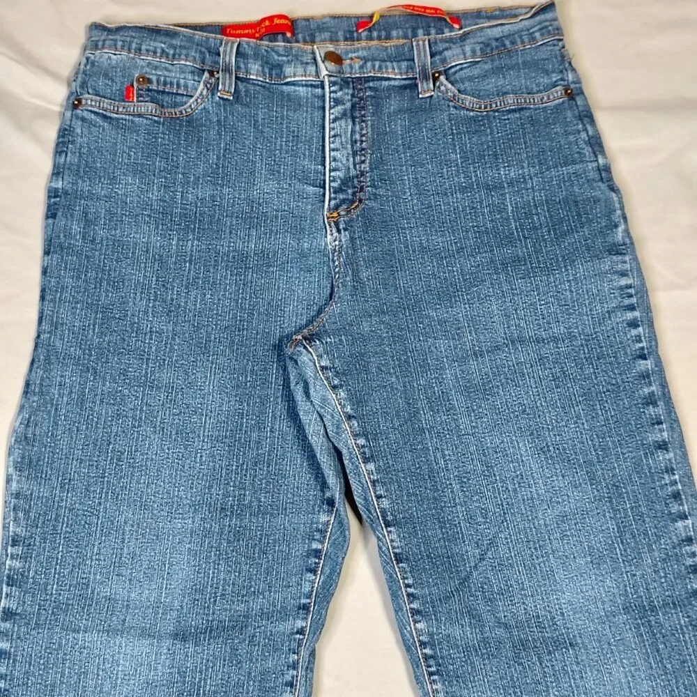 VINTAGE NYDJ Jeans Womens Size 16P (32x30) Tummy Tuck Boot‎ Stretch Made in USA - Picture 2 of 13